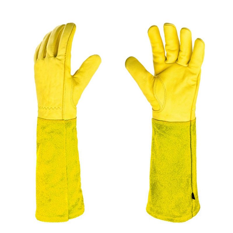 Gardening Gloves Thorn Proof Leather - AEE4-Rose Pruning Gloves For Men And