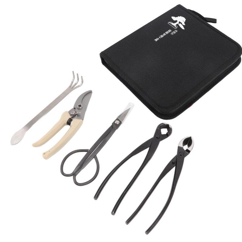 Bonsai Tool Set Stainless Carbon Steel - 5Pcs Bonsai Tool Set Kit Carbon
