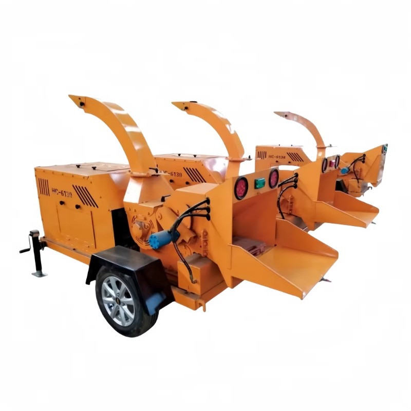 Garden Branch Shredder Wood Chipper - Powered Wood Chipper Machine Mobile Branch