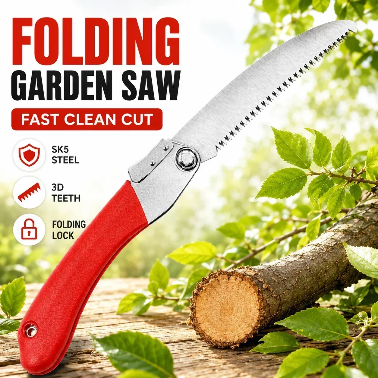 Pruning Saw Folding Hand Saw Tree - Folding Pruning Saw 210mm SK5 Steel