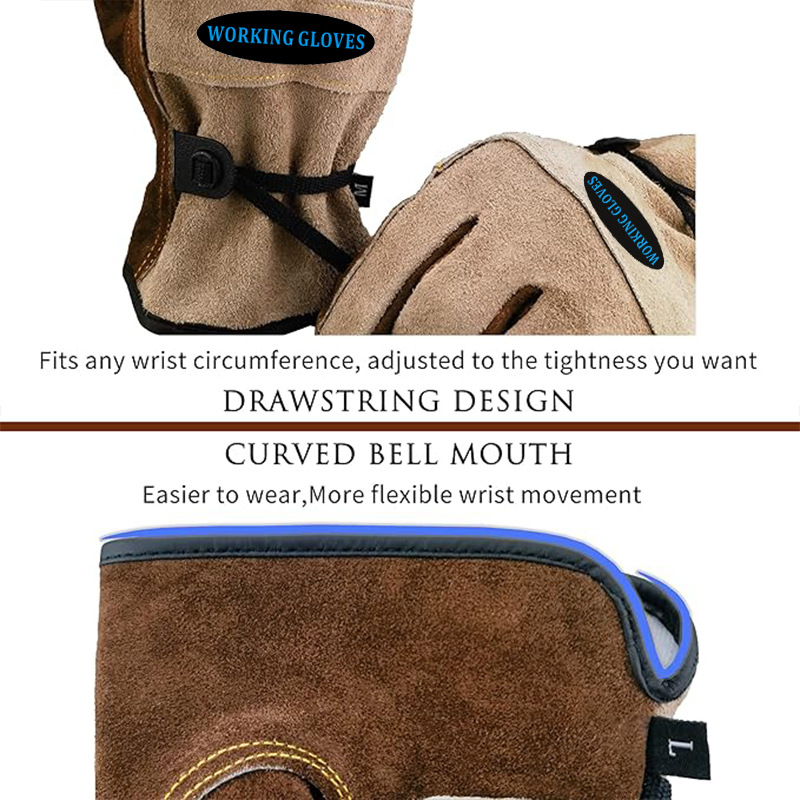 Multi-Purpose Protective Work  - Gardening Gloves Thorn Proof Leather recension och pris