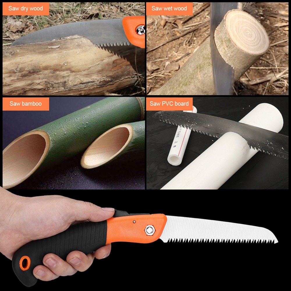 Orange Folding Pruning Saw Man - Pruning Saw Folding Hand Saw Tree recension och pris