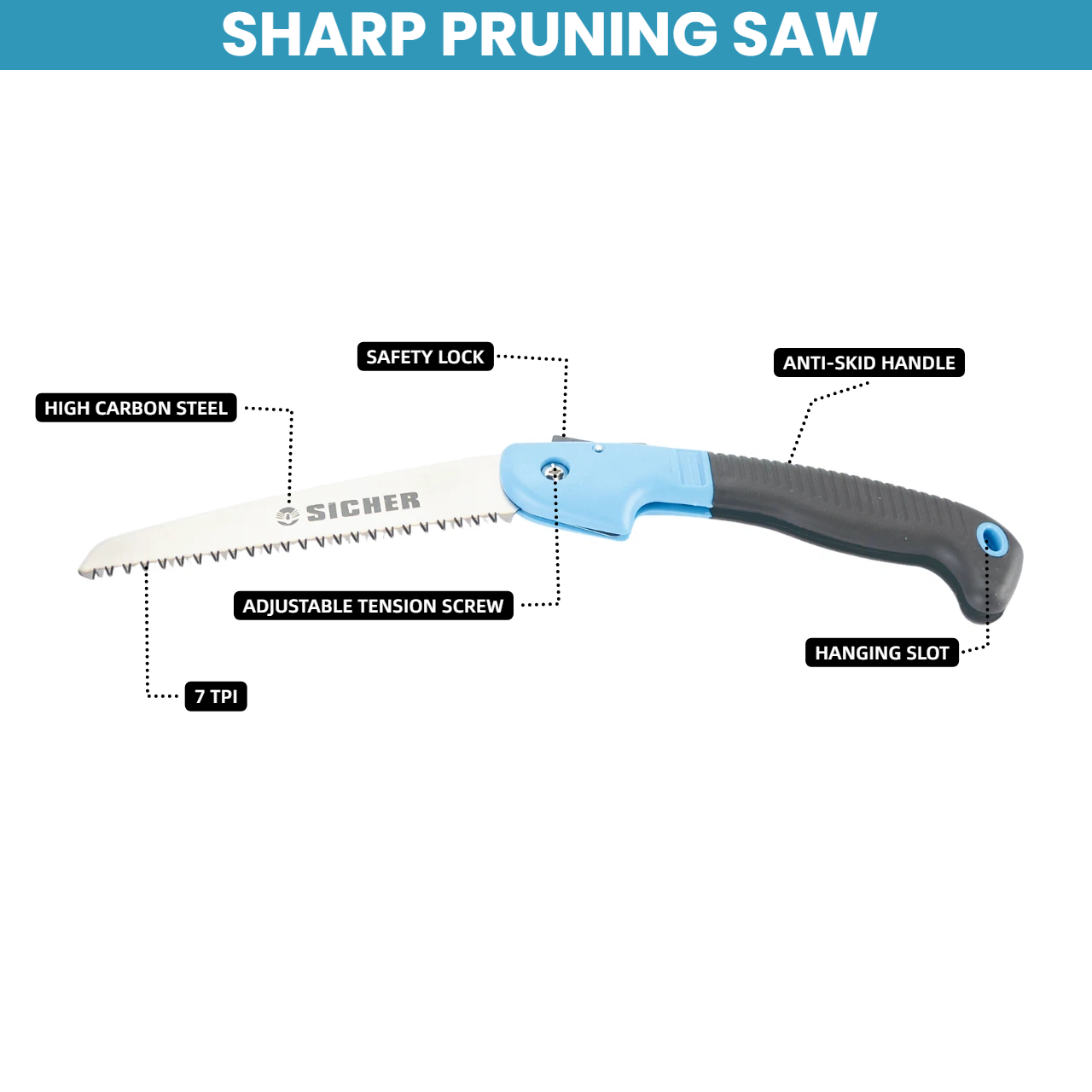 6 Inch Folding Pruning Saw Hig - Pruning Saw Folding Hand Saw Tree recension och pris