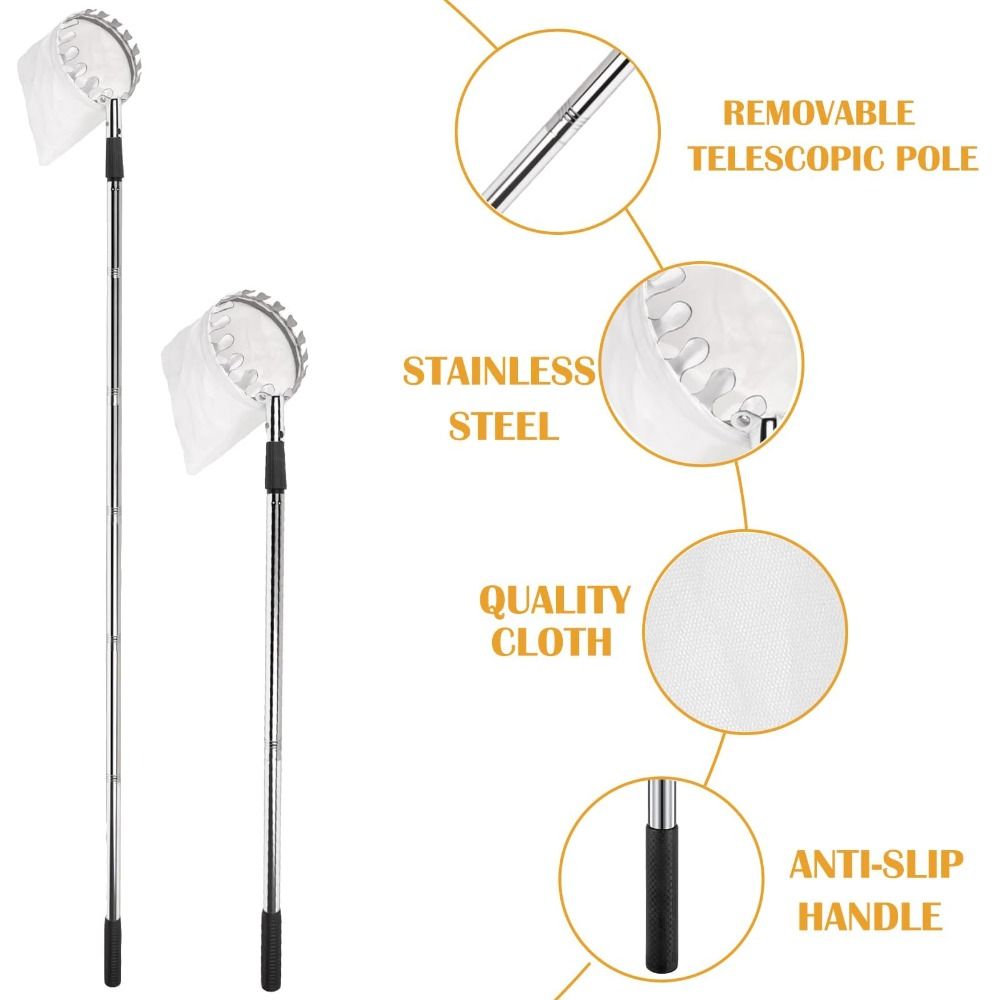 Stainless Steel Fruit Picker M - Fruit Picker Basket Telescopic Pole recension och pris