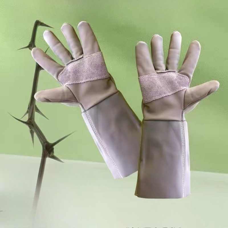 Professional Cowhide Anti Thor - Gardening Gloves Thorn Proof Leather recension och pris