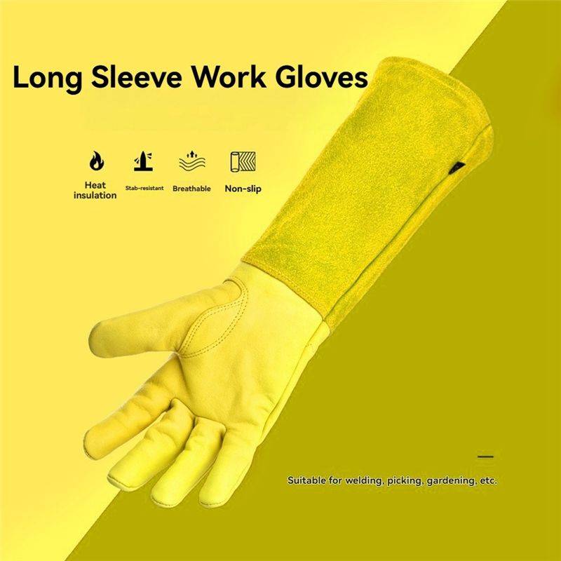 AEE4-Rose Pruning Gloves For M - Gardening Gloves Thorn Proof Leather recension och pris