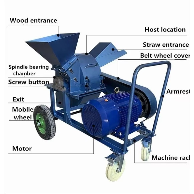 Commercial  Wood Chipper Machi - Garden Branch Shredder Wood Chipper recension och pris