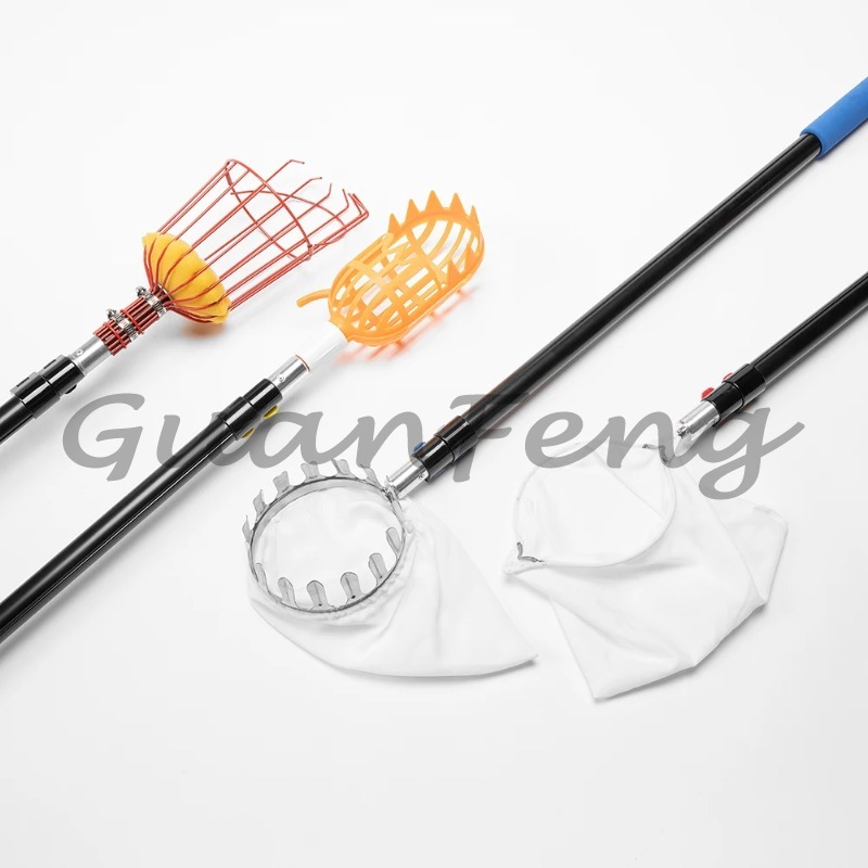 Custom 1.4m To 4m Easy To Atta - Fruit Picker Basket Telescopic Pole recension och pris