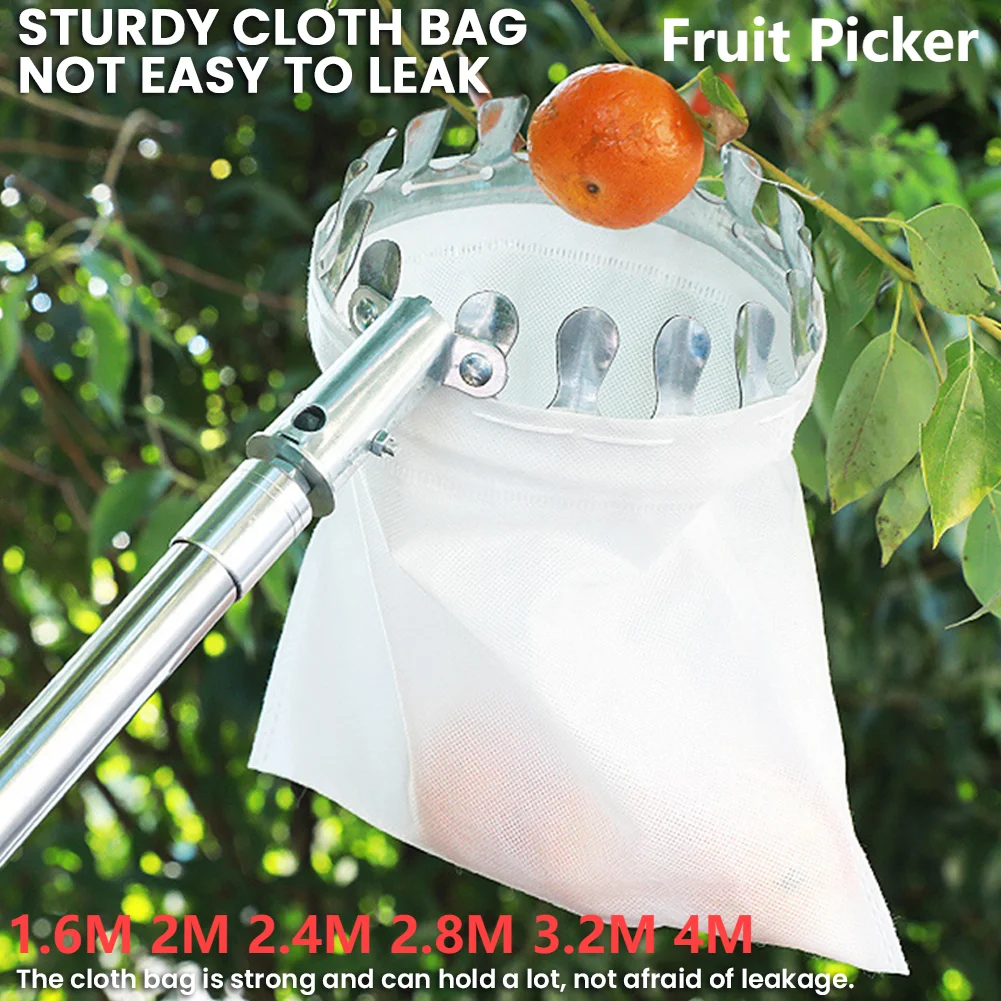 1.6-4M Fruit Picker Tool Metal - Fruit Picker Basket Telescopic Pole recension och pris