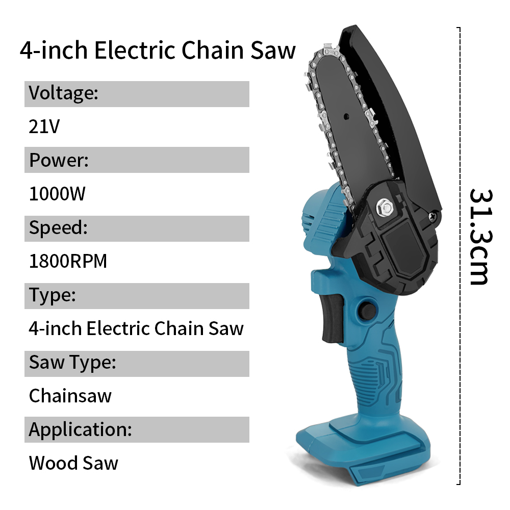 4/6Inch Cordless Chainsaw Hand - Electric Pruner With Extension Pole recension och pris