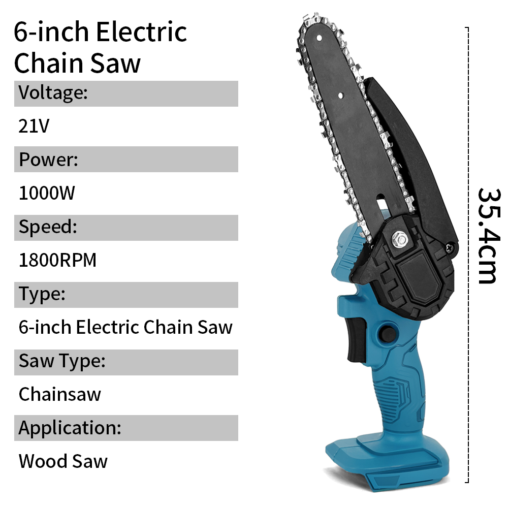 4/6Inch Cordless Chainsaw Hand - Electric Pruner With Extension Pole recension och pris