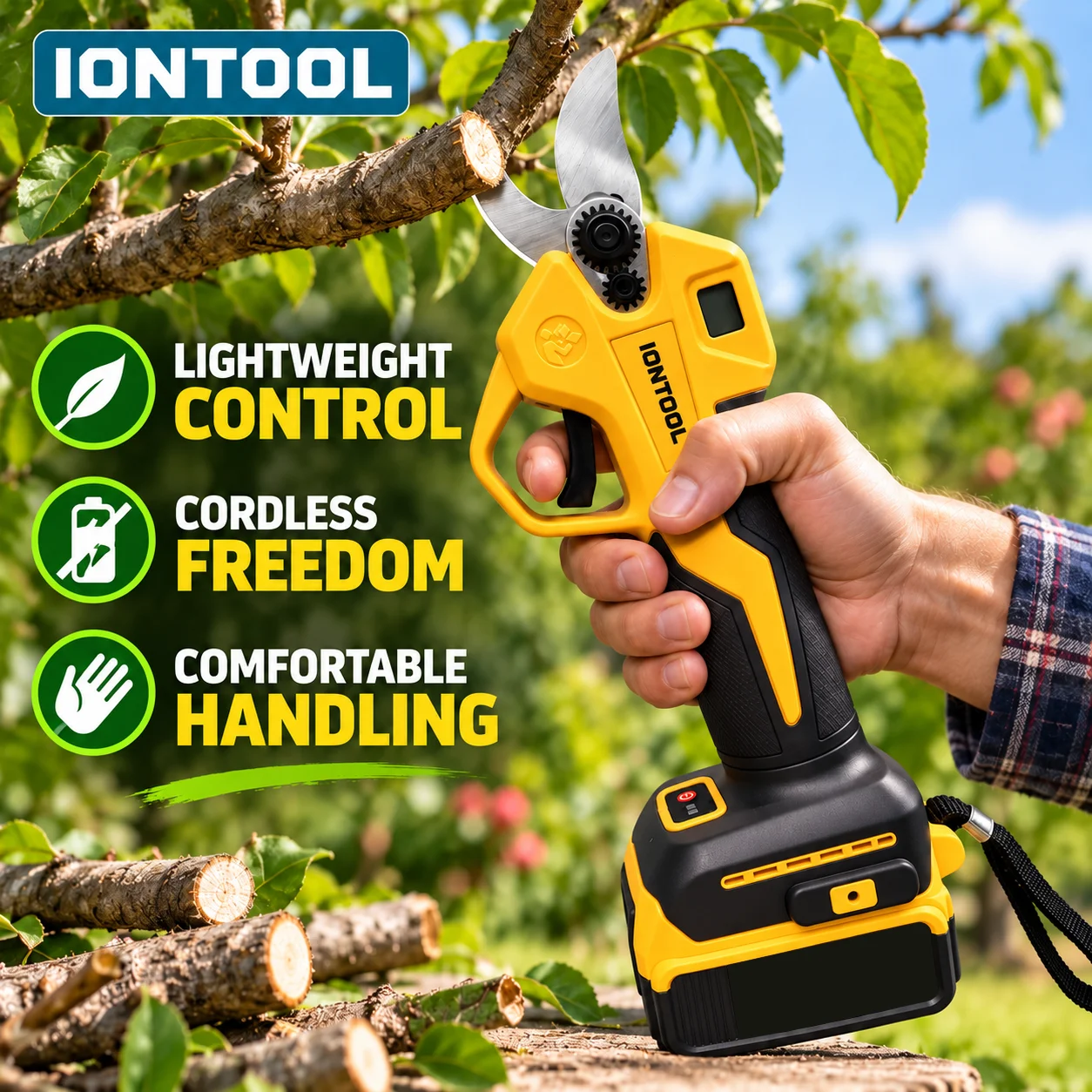 IONTOOL Cordless Electric Prun - Cordless Electric Pruning Shears 30Mm recension och pris
