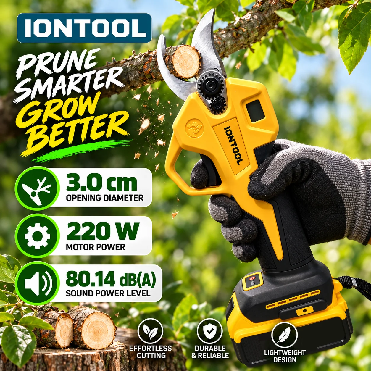 IONTOOL Cordless Electric Prun - Cordless Electric Pruning Shears 30Mm recension och pris