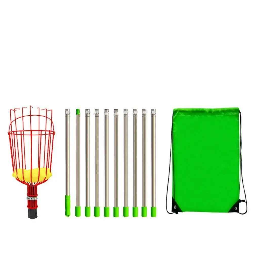 with Basket Fruit Picker Pole  - Fruit Picker Basket Telescopic Pole recension och pris