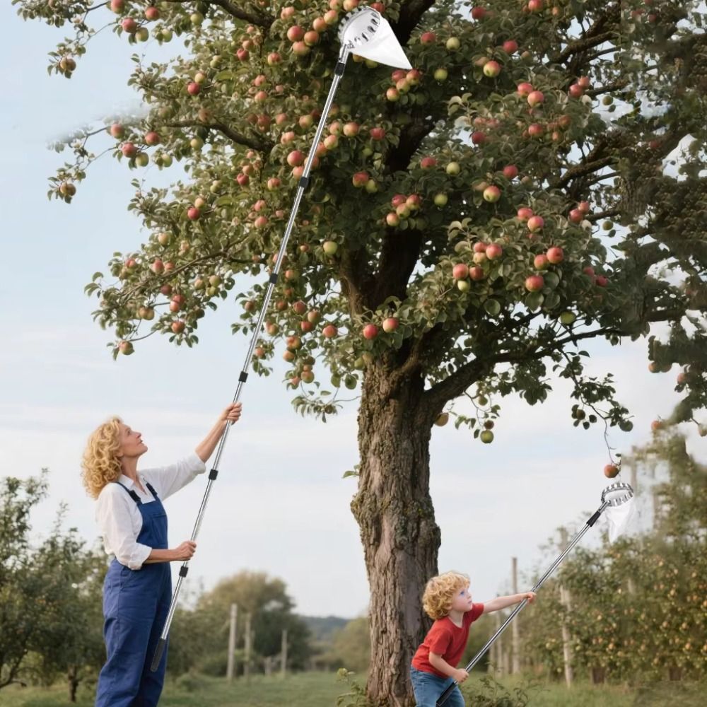 Stainless Steel Fruit Picker M - Fruit Picker Basket Telescopic Pole recension och pris