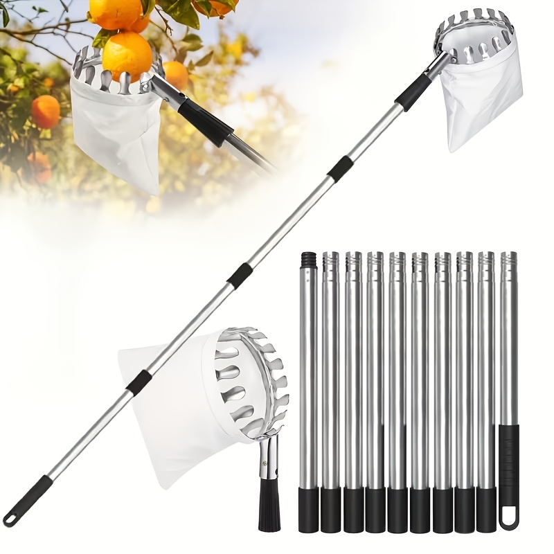 12ft Adjustable Fruit Picker P - Fruit Picker Basket Telescopic Pole recension och pris