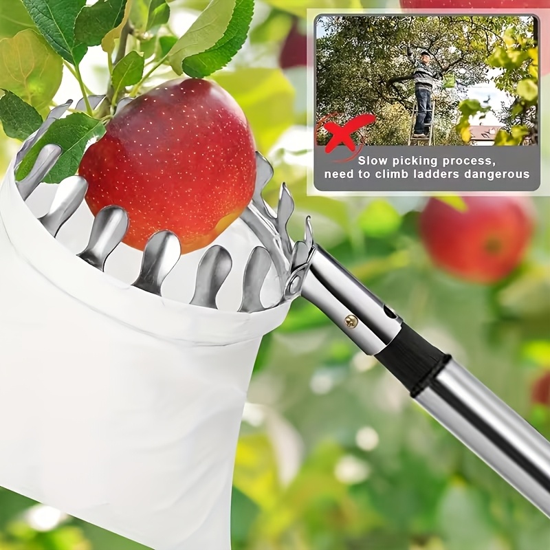12ft Adjustable Fruit Picker P - Fruit Picker Basket Telescopic Pole recension och pris