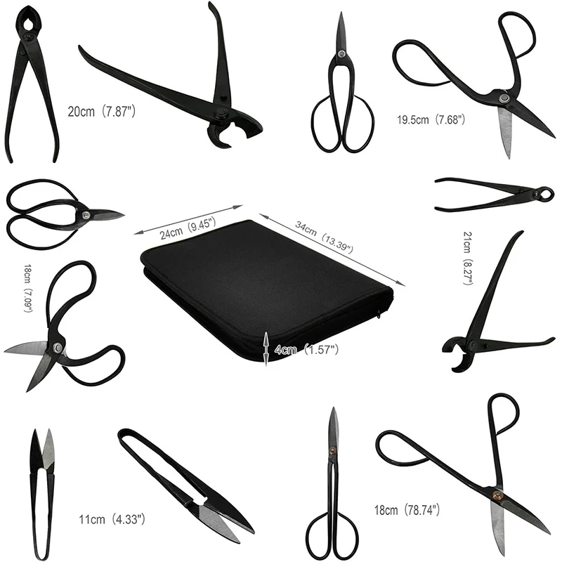 Gardening Bonsai Tool Sets 15p - Bonsai Tool Set Stainless Carbon Steel recension och pris