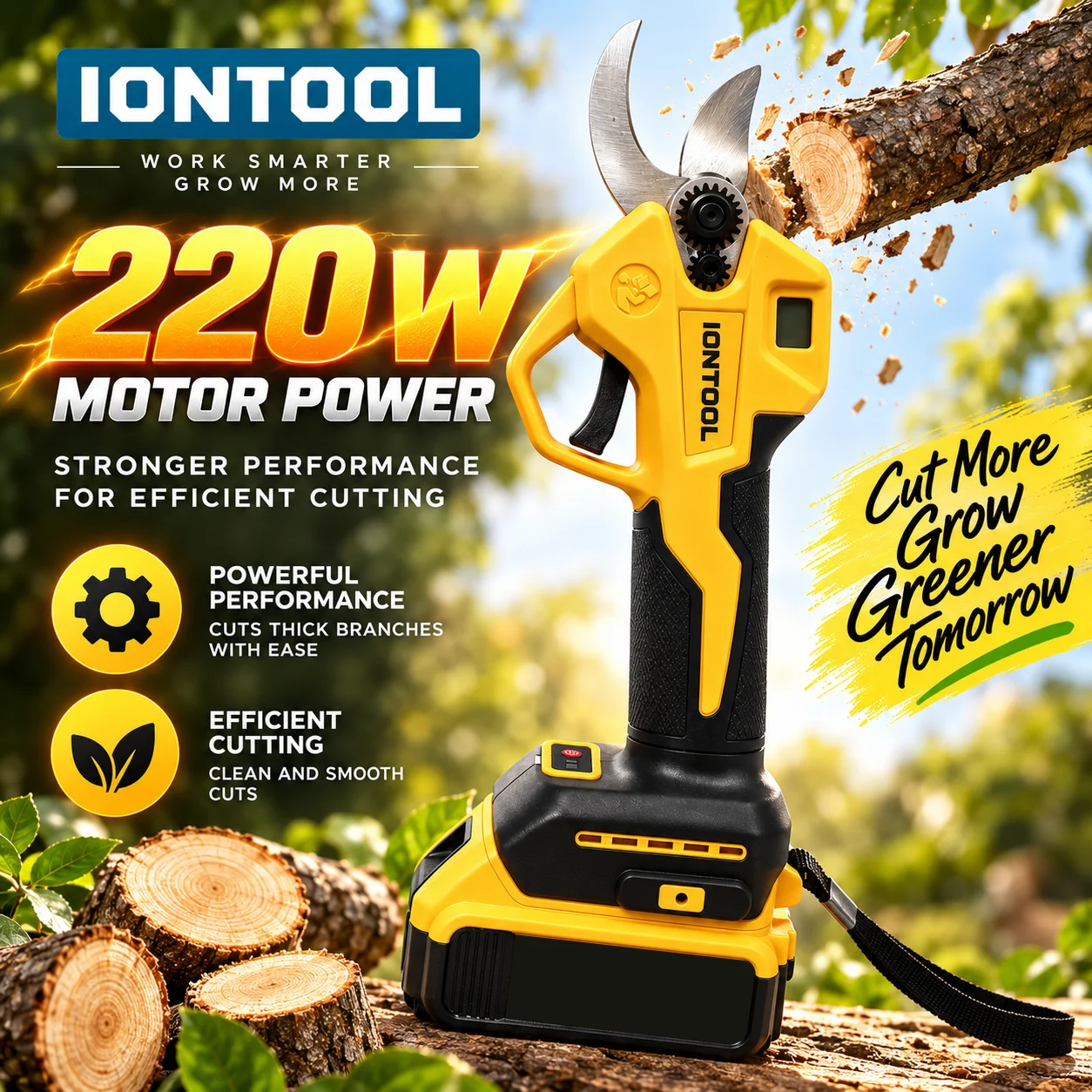 IONTOOL Cordless Electric Prun - Cordless Electric Pruning Shears 30Mm recension och pris
