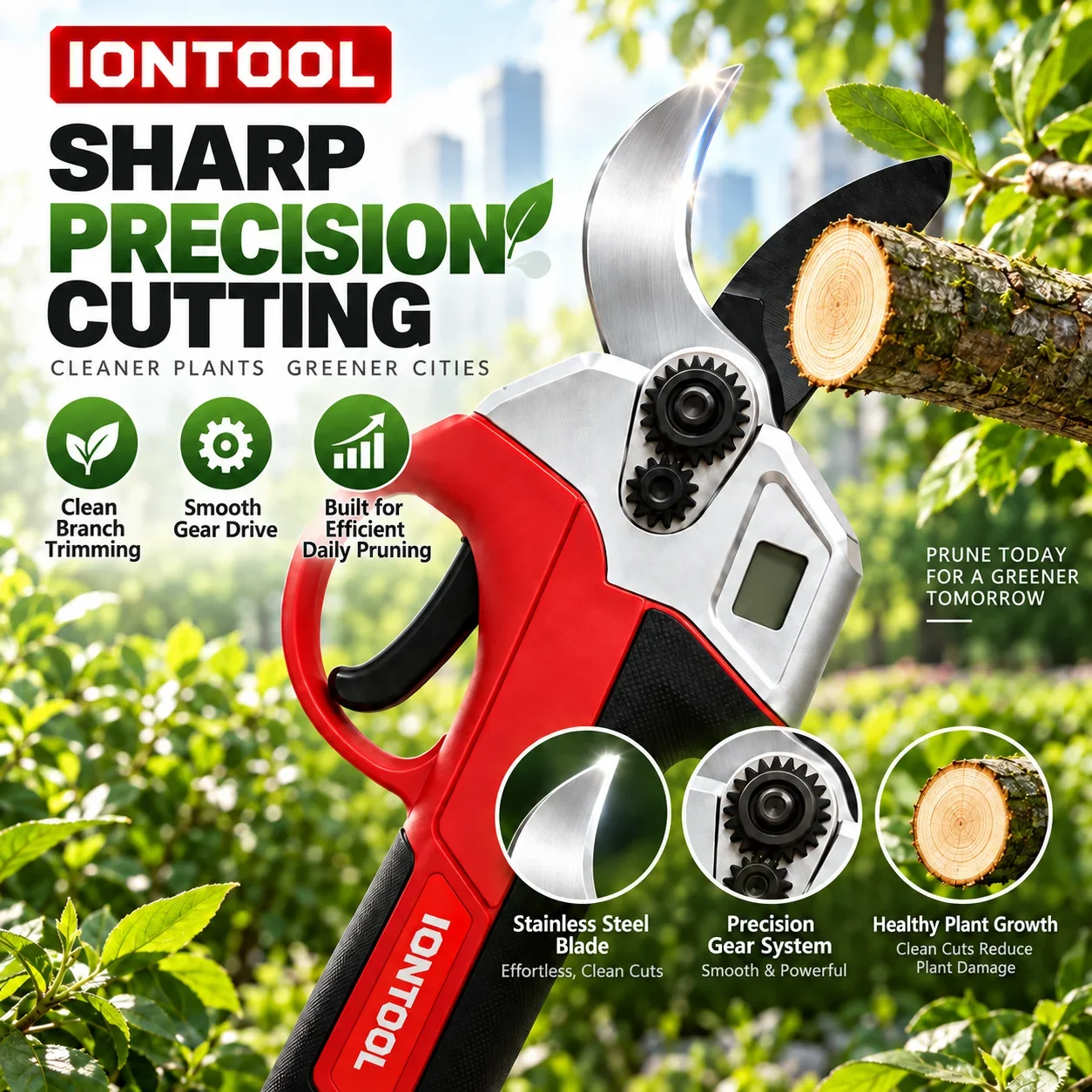IONTOOL Cordless Electric Prun - Cordless Electric Pruning Shears 30Mm recension och pris