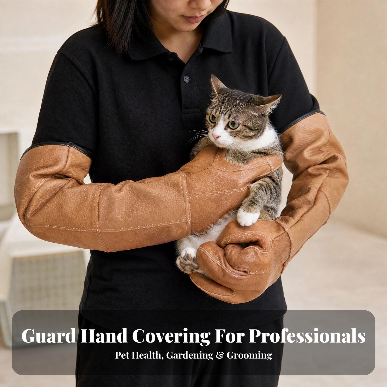 Heavy Duty Long Cuff Cowhide W - Gardening Gloves Thorn Proof Leather recension och pris