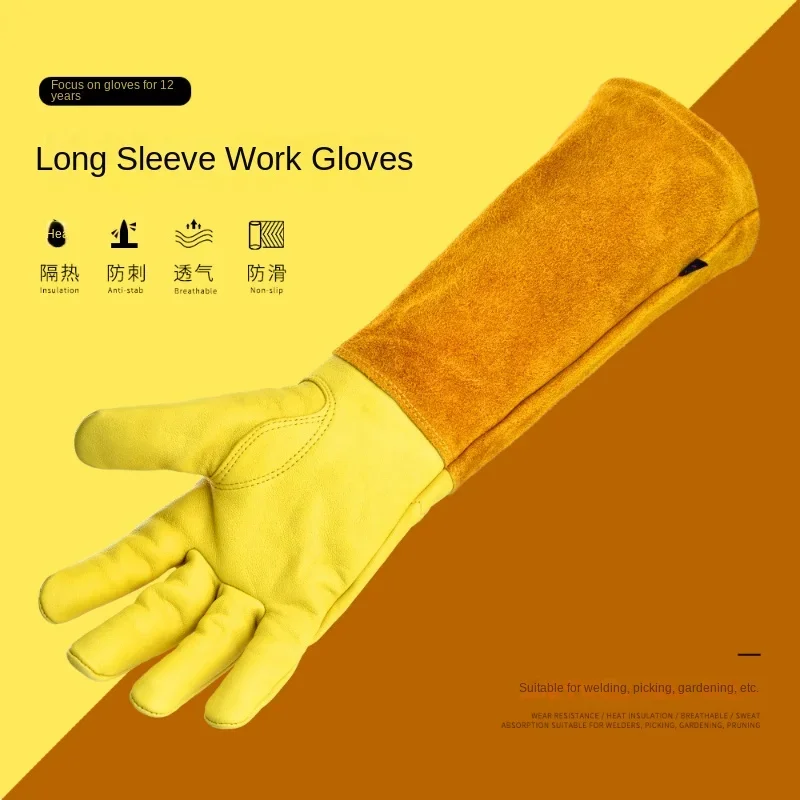 Rose Pruning Gardening Leather - Gardening Gloves Thorn Proof Leather recension och pris
