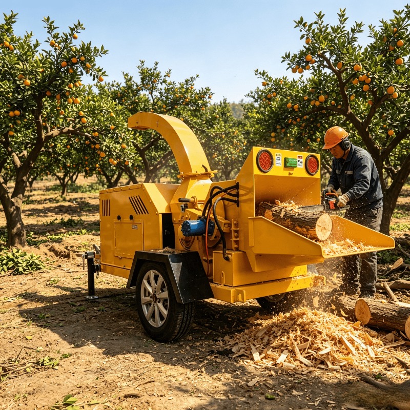 1T/H Mini Wood Chipper Crusher - Garden Branch Shredder Wood Chipper recension och pris