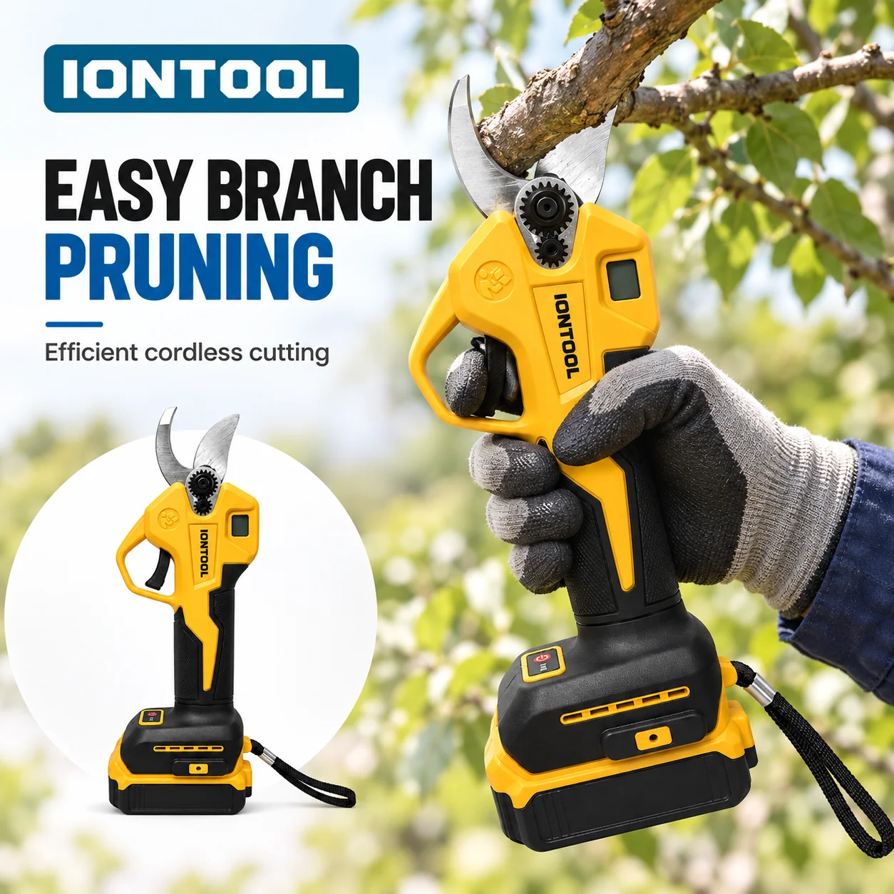 IONTOOL Cordless Electric Prun - Cordless Electric Pruning Shears 30Mm recension och pris