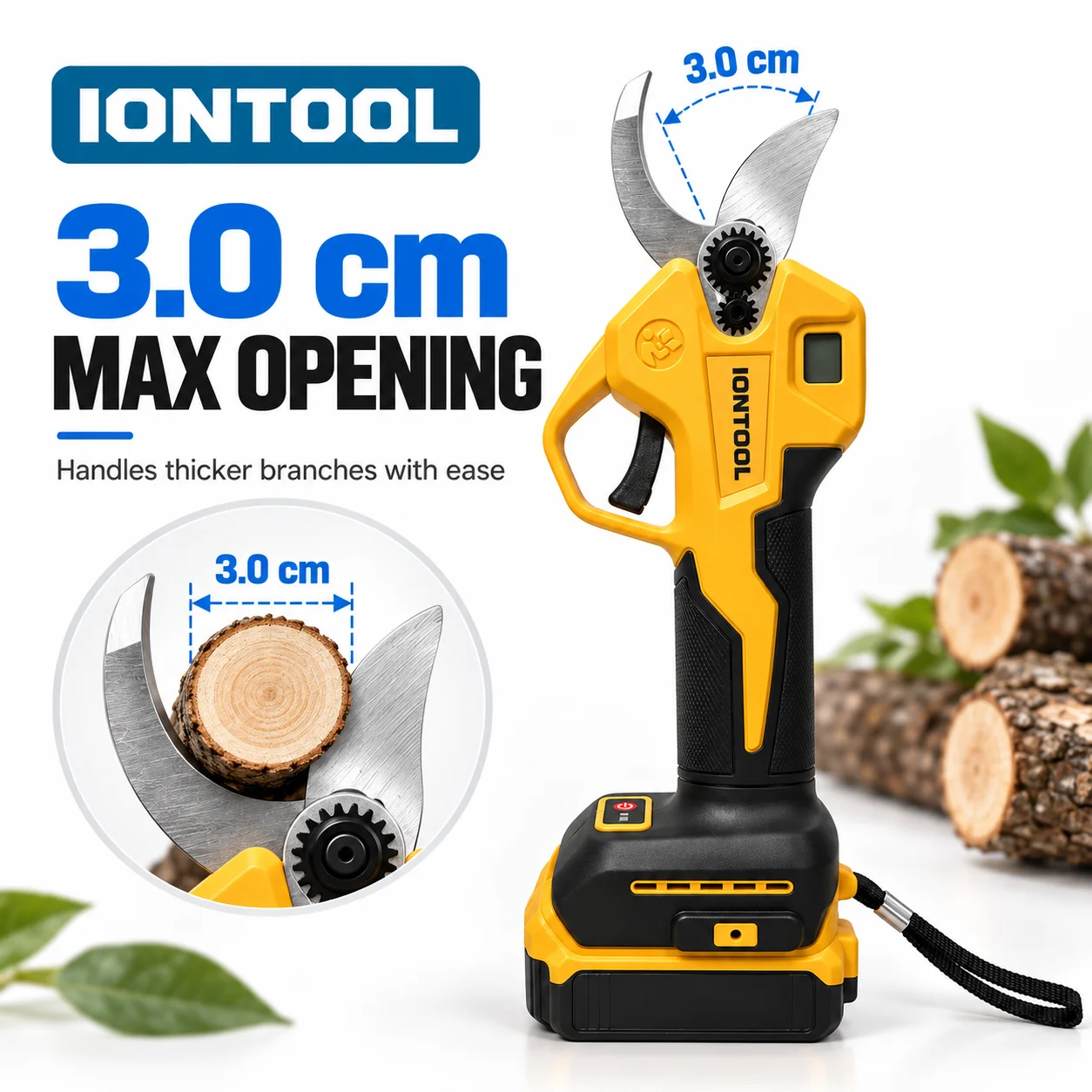 IONTOOL Cordless Electric Prun - Cordless Electric Pruning Shears 30Mm recension och pris
