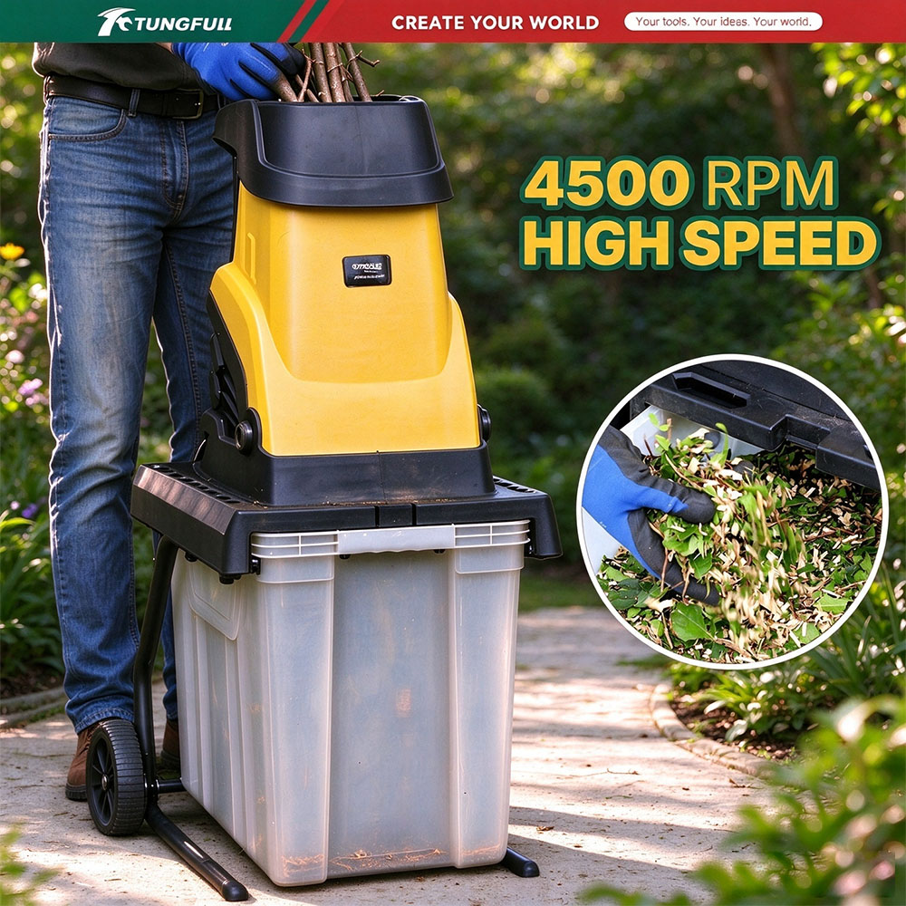 2500W Electric Wood Chipper Sh - Garden Branch Shredder Wood Chipper recension och pris