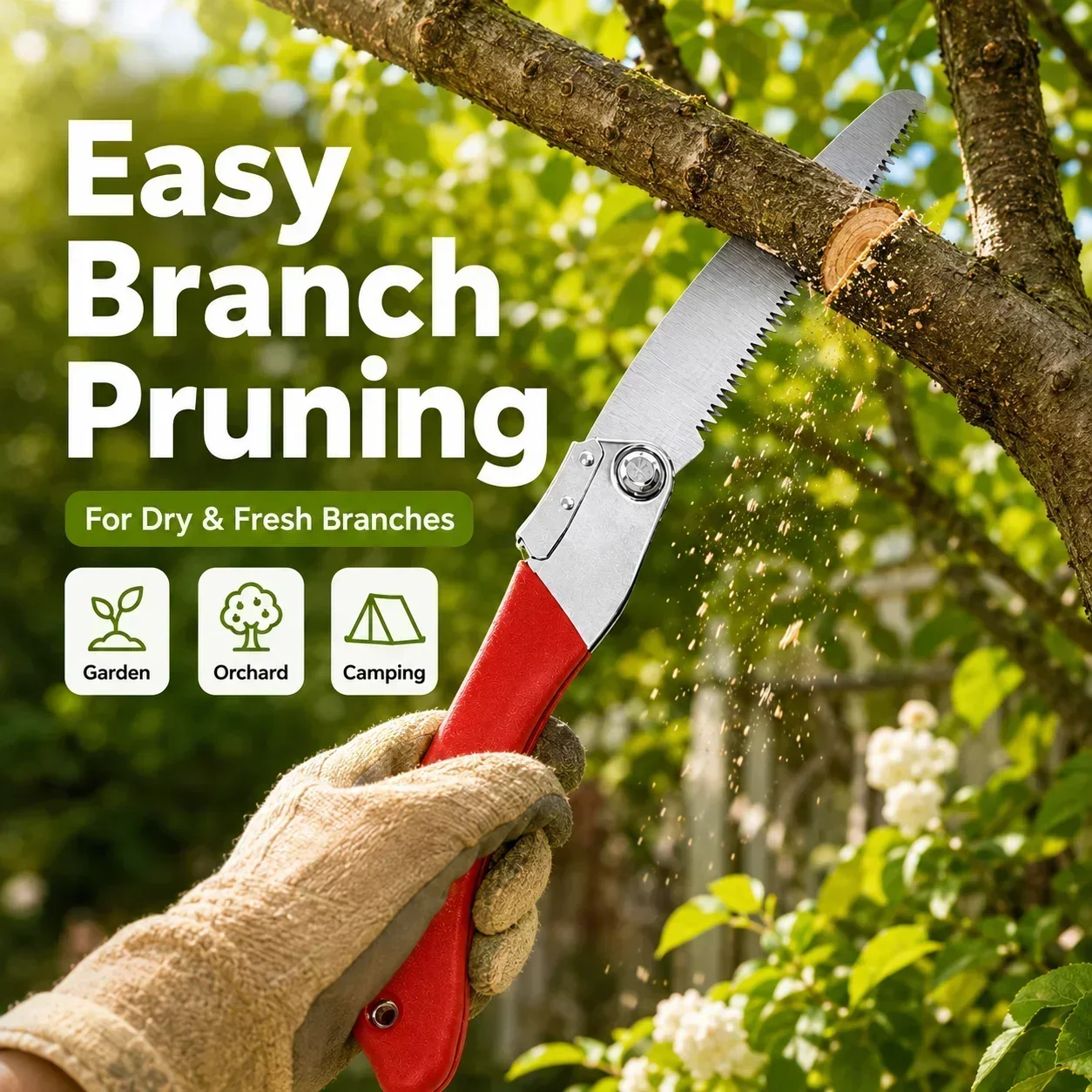 Folding Pruning Saw 210mm SK5  - Pruning Saw Folding Hand Saw Tree recension och pris