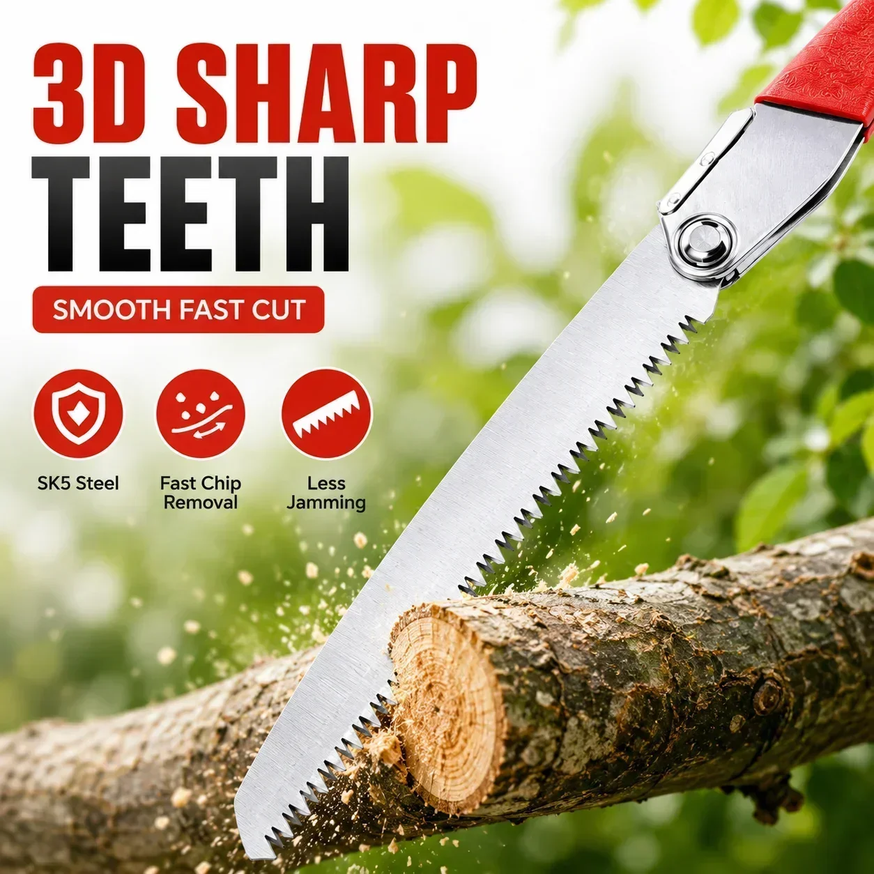 Folding Pruning Saw 210mm SK5  - Pruning Saw Folding Hand Saw Tree recension och pris